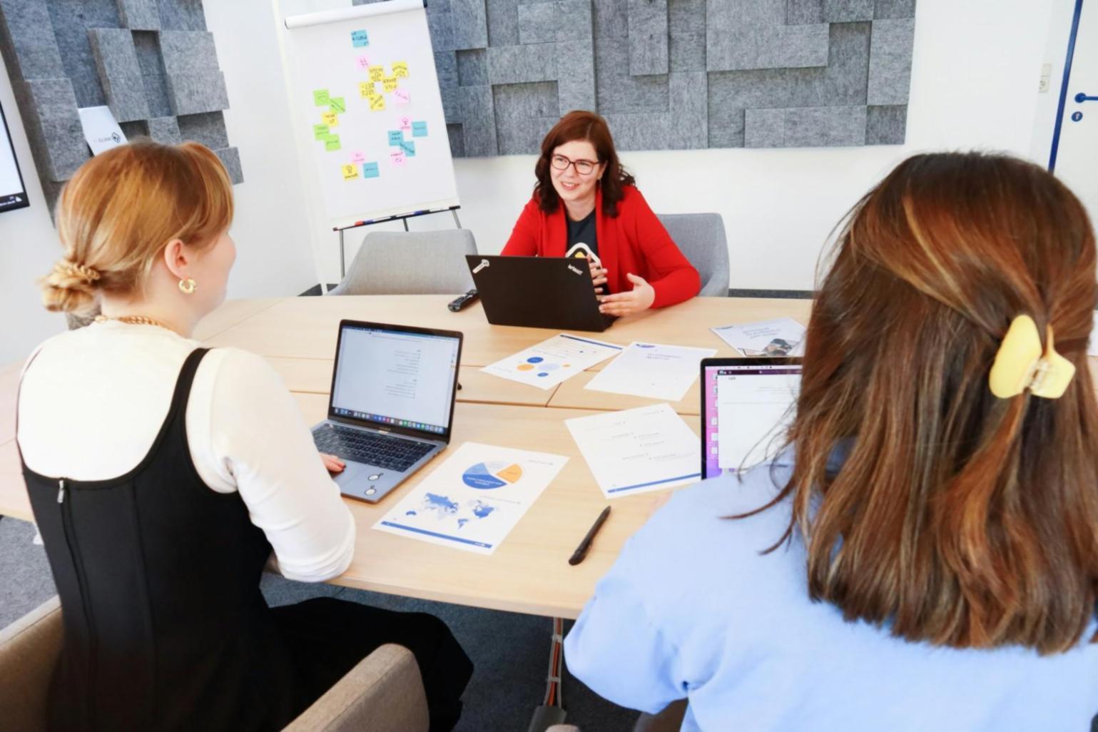 Workshop-Situation mit Finanzteam bei der Budgetplanung